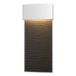 Stratum Tall Outdoor Wall Sconce - Coastal White / Coastal Black