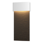 Stratum Tall Outdoor Wall Sconce - Coastal White / Coastal Oil Rubbed Bronze