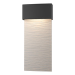 Stratum Tall Outdoor Wall Sconce - Coastal Black / Coastal White