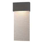 Stratum Tall Outdoor Wall Sconce - Coastal Natural Iron / Coastal White