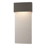 Stratum Tall Outdoor Wall Sconce - Coastal Dark Smoke / Coastal White