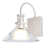 Henry Glass Outdoor Wall Sconce - Coastal White / Frosted