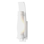 Sea Coast Outdoor Wall Sconce - Coastal White / Opal