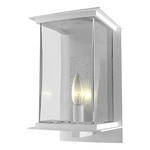 Kingston Outdoor Wall Sconce - Coastal White / Translucent Vintage Platinum