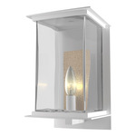 Kingston Outdoor Wall Sconce - Coastal White / Translucent Soft Gold