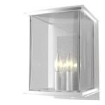 Kingston Outdoor Wall Sconce - Coastal White / Translucent Vintage Platinum