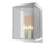 Kingston Outdoor Wall Sconce - Coastal White / Translucent Soft Gold