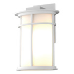 Province Outdoor Wall Sconce - Coastal White / Opal