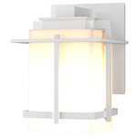 Tourou Small Outdoor Wall Sconce - Coastal White / Opal