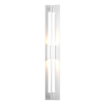 Double Axis Outdoor Wall Sconce - Coastal White / Clear