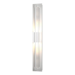 Double Axis Outdoor Wall Sconce - Coastal White / Clear