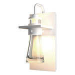 Erlenmeyer Outdoor Wall Sconce - Coastal White / Clear