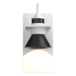 Erlenmeyer Dark Sky Outdoor Wall Sconce - Coastal White / Coastal Black