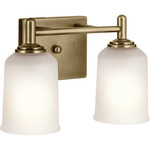 Shailene Bathroom Vanity Light - Natural Brass / Satin Etched