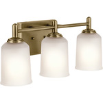 Shailene Bathroom Vanity Light - Natural Brass / Satin Etched