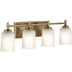 Shailene Bathroom Vanity Light - Natural Brass / Satin Etched