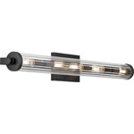 Azores Bathroom Vanity Light - Black / Clear