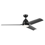 Fit Ceiling Fan with Color Select Light - Satin Black / Satin Natural Black
