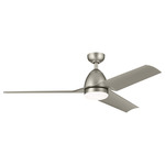 Fit Ceiling Fan with Color Select Light - Painted Brushed Nickel / Silver