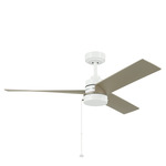 Spyn Lite Ceiling Fan - White / Silver