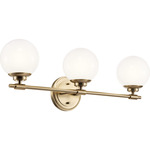 Benno Bathroom Vanity Light - Champagne Bronze / Opal