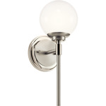 Benno Wall Sconce - Polished Nickel / Opal