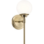 Benno Wall Sconce - Champagne Bronze / Opal