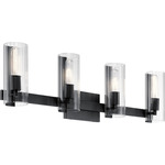 Jemsa Bathroom Vanity Light - Black / Clear