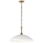 Delarosa Pendant - Champagne Bronze / White