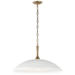 Delarosa Pendant - Champagne Bronze / White