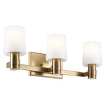 Adani Bathroom Vanity Light - Champagne Bronze / Opal