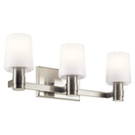 Adani Bathroom Vanity Light - Brushed Nickel / Opal