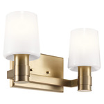 Adani Bathroom Vanity Light - Champagne Bronze / Opal