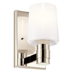 Adani Wall Sconce - Polished Nickel / Opal