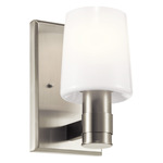 Adani Wall Sconce - Brushed Nickel / Opal