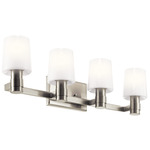 Adani Bathroom Vanity Light - Brushed Nickel / Opal