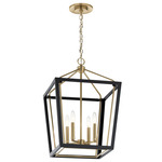 Delvin Pendant - Champagne Bronze / Black / Clear