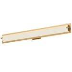 Lighthouse Bathroom Vanity Light - Brushed Gold / White Opal