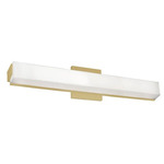 Latitude Bathroom Vanity Light - Brushed Gold / White