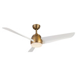 Thalia Ceiling Fan - Brushed Gold / White