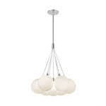 Bolla Chandelier - Chrome / Opal