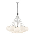 Bolla Chandelier - Chrome / Opal