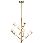 Juniper Chandelier - Brushed Gold / Opal