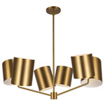 Keiko Chandelier - Brushed Gold