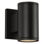 Griffith Outdoor Up/Down Wall Light - Black / Clear