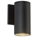 Nordic 3 inch Outdoor Wall Light - Black / Clear
