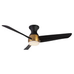 Thalia Hugger Fan - Brushed Gold / Matte Black