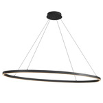 Ovale Linear Pendant - Black / White