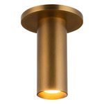 Mason Semi Flush Ceiling Light - Vintage Brass