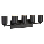 Nola Bathroom Vanity Light - Black / Black